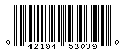 UPC barcode 042194530390