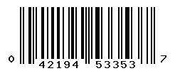 UPC barcode 042194533537