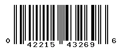 UPC barcode 042215432696