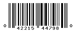 UPC barcode number 042215447980