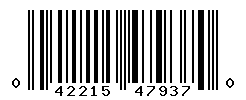 UPC barcode number 042215479370