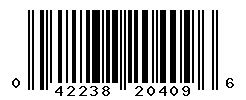 UPC barcode number 042238204096