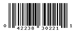 UPC barcode number 042238302211