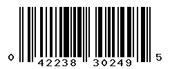 UPC barcode number 042238302495