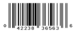 UPC barcode number 042238365636