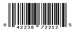 UPC barcode number 042238722125