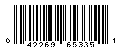 UPC barcode number 042269653351