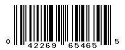 UPC barcode number 042269654655