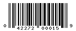 upc 042272000159 barcode image