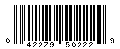UPC barcode number 042279502229