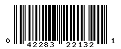 UPC barcode number 042283221321