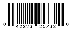 UPC barcode number 042283257320