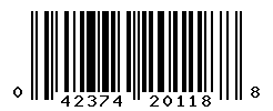 upc 042374201188 barcode image