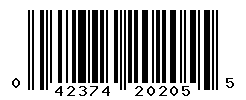 UPC barcode number 042374202055