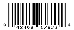 UPC barcode number 042406178334
