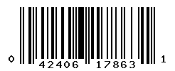 UPC barcode number 042406178631