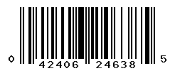 UPC barcode number 042406246385