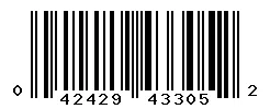 UPC barcode 042429433052