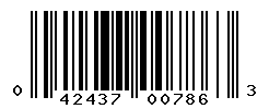 upc 042437007863 barcode image