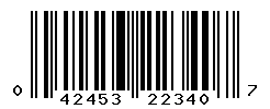 UPC barcode number 042453223407