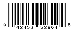 UPC barcode number 042453528045