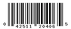 UPC barcode 042511204065
