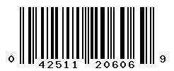 UPC barcode 042511206069