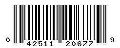 UPC 042511206779 barcode image