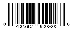 upc 042563600006 barcode image