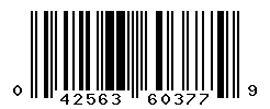 UPC barcode number 042563603779