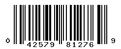 UPC barcode number 042579812769