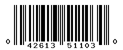 UPC barcode number 042613511030