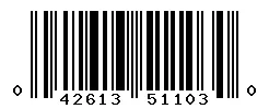 UPC 042613511030 barcode image