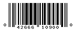 UPC barcode number 042666109000