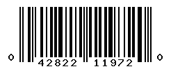 UPC barcode number 042822119720