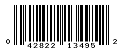 UPC barcode number 042822134952