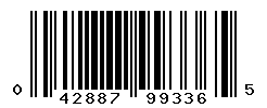 UPC barcode number 042887993365