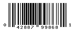 UPC barcode number 042887998681