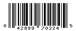 UPC barcode number 042899702245