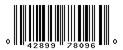 UPC barcode number 042899780960