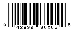 UPC barcode number 042899860655