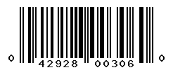 upc 042928003060 barcode image