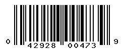 upc 042928004739 barcode image