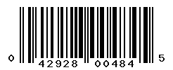 upc 042928004845 barcode image