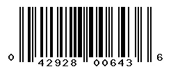 042928006436 barcode