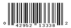 UPC barcode 042952133382