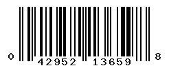 UPC barcode 042952136598