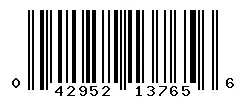 UPC barcode 042952137656