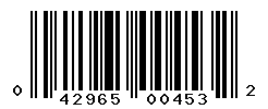UPC barcode number 042965004532