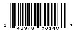 upc 042976001483 barcode image